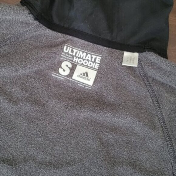 adidas Ultimate Gray Hoodie Climawarm Women's Small - Picture 10 of 10